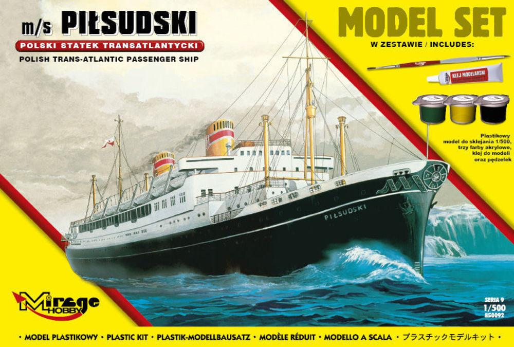 m/s PILSUDSKI (Trans-Atlantic Passenger Ship) (Model Set) von Mirage Hobby