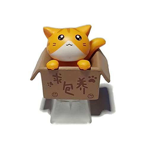 Keycap ESC Keycaps DIY Persönlichkeit Custom Cartoon Anime Keycap Ersatz Bottom Backlit Keycaps Geschenk für mechanische Tastatur KeyCap OEM R4 Höhe (transparent) (gelb) von Mirai Past