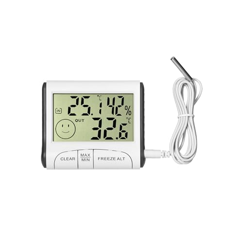 Miratic Kabelgebundene Thermometer Innen Außen Wetterstationen Innen und Außentemperatur mit Wettervorhersage Termometerstation Aussen und Innen Frostmeldung -1°C ~ +4°C Miratic Kabelgebundene Thermometer Innen Außen Wetterstationen Innen und Außentemperatur mit Wettervorhersage Termometerstation Aussen und Innen Frostmeldung -1°C ~ +4°C von Miratic