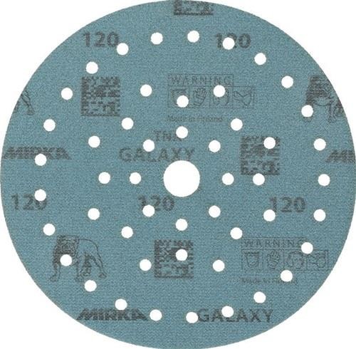 50 Stk. Mirka Haftschleifscheibe GALAXY Grip Multifit 150mm K.120 von Mirka