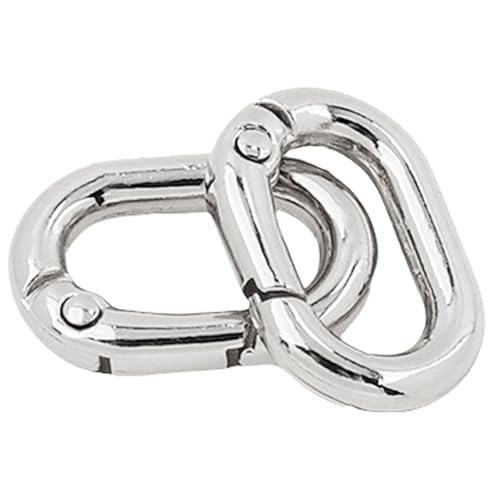 2 Stück/Set ovale Ringe Schnalle Multifunktionale Feder Oval Ringe Feder Schlüsselanhänger Schnallen für Schlüsselbund Handtasche Geldbörsen Gürtel von Mirweon
