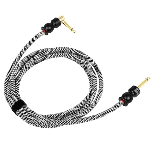 Gitarren-Verstärkerkabel, 6,35 mm auf 6,35 mm, Gitarren-Verstärker-Kabel, Gitarrenkabel für Studio-Monitore, Gitarre, Bass, Keyboard-Mixer Gitarren-Verstärkerkabel, 6,35 mm auf 6,35 mm, Gitarren-Verstärker-Kabel, Gitarrenkabel für Studio-Monitore, Gitarre, Bass, Keyboard-Mixer von Mirweon