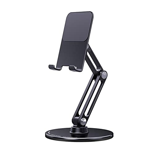 Mirweon Drehbare Handyhalterung, Desktop-Tablet-Ständer, Aluminiumlegierung, Decktop-PC-Halterung, faltbar mit Pad Mirweon Drehbare Handyhalterung, Desktop-Tablet-Ständer, Aluminiumlegierung, Decktop-PC-Halterung, faltbar mit Pad von Mirweon