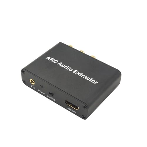 Mirweon Plug and Play 192 kHz Absauggerät für Fernseher mit optischem Koaxial- und 3,5-mm-Schnittstellen-Ausgang von Mirweon