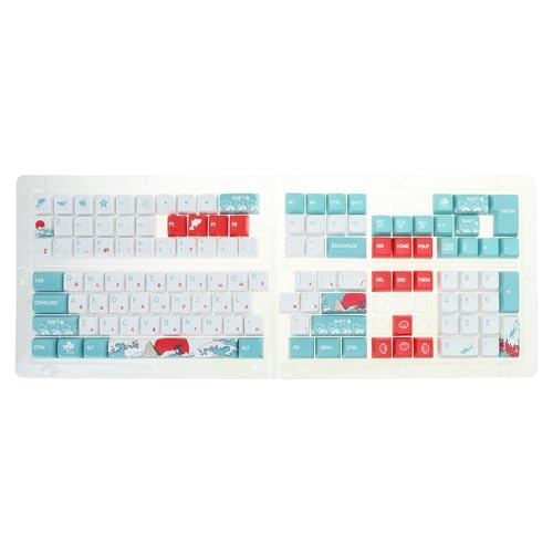Russische Tastenkappen mit Meeresmuster für MX-Schalter, mechanische Tastatur, OEM-Höhe, Tastenkappen für Schreibkräfte und Gamer Russische Tastenkappen mit Meeresmuster für MX-Schalter, mechanische Tastatur, OEM-Höhe, Tastenkappen für Schreibkräfte und Gamer von Mirweon