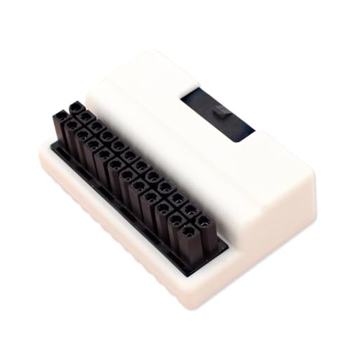 Misamo ATX 24 Pin 90 Grad Netzstecker-Adapter Mainboard Motherboard Netzteilkabel Modular für Netzteilkabel Weiß von Misamo