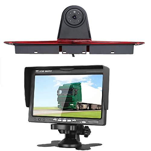 HD 720p Dritte Dach Bremsleuchte Kamera Bremslicht Einparkkamera Rückfahrkamera Set Nachtsicht Kamera für MB Sprinter W906 315 325 1500 2500 + 7" Zoll DVD Monitor TFT Bildschirm LCD Display von Misayaee