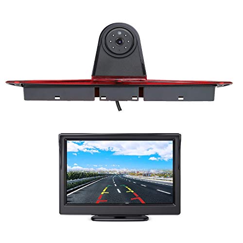 HD 720p MB Sprinter W906 Bremsleuchte Kamera Bremslicht Einparkkamera Rückfahrkamera Set Nachtsicht Kamera + 4.3" Zoll DVD Monitor TFT Bildschirm LKW KFZ LCD Display von Misayaee
