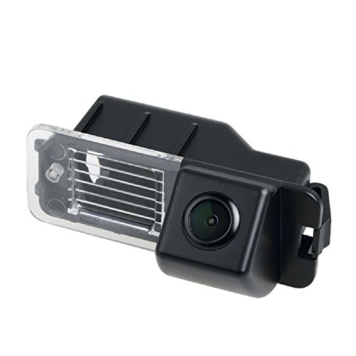 HD 720p Rückfahrkamera wasserdicht Nachtsicht Rückansicht Kamera Einparkhilfe Rückfahrsystem Kennzeichenleuchte kompatibel für Golf 6 MK6 Bora/EOS/Golf MK5 MK6 Passat B7 CC Magotan Polo Beetle Bora von Misayaee