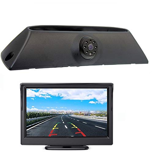 HD Auto Dritte Dach Top Mount Bremsleuchte Kamera Bremslicht Rückfahrkamera für IVECO Daily 4 Gen 2008-2014 +4.3" Zoll DVD Monitor TFT Bildschirm LKW KFZ LCD Display von Misayaee