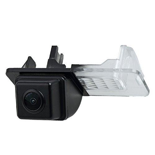 Rückfahrkamera wasserdicht Nachtsicht Auto Rückansicht Kamera Einparkhilfe Rückfahrsystem, Kennzeichenleuchte (Schwarz) für Smart R300/R350 / Smart Fortwo/Smart ED/Smart 451 2007-2014 von Misayaee