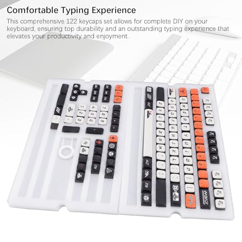 KeyCap, 122 Tasten Pudding Keycap Set, Colorfast Dye Sublimation PBT für MSA -Profiltaste für mechanische Tastatur KeyCap, 122 Tasten Pudding Keycap Set, Colorfast Dye Sublimation PBT für MSA -Profiltaste für mechanische Tastatur von Miskall