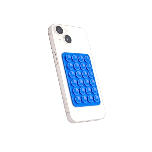 Misomo 2er Pack Extra Starke Silikon-Saugnapfhülle, Halterung für Selfies und Videos, Freihändig, Handyzubehör für iPhone und Android, Langlebig & Leicht Bedienbar (Blau) von Misomo