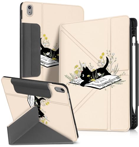 Miss Adola Schutzhülle für iPad 10. / 11. A16, 27,9 cm (11 Zoll), mit Stifthalter, 27,7 cm (10,9 Zoll), Tablet-Hülle für Damen, Jungen, Mädchen, Männer, niedlich, Cartoon, cool, lustig, von Miss Adola