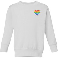 Miss Greedy Love Has No Gender Kids' Sweatshirt - White - 3-4 Jahre von Miss Greedy