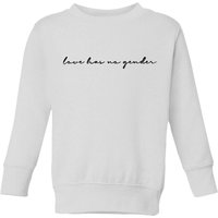Miss Greedy Love Has No Gender Kids' Sweatshirt - White - 3-4 Jahre von Miss Greedy