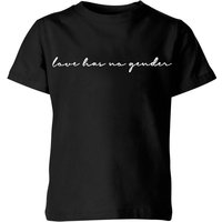 Miss Greedy Love Has No Gender Kids' T-Shirt - Black - 3-4 Jahre von Miss Greedy