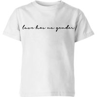 Miss Greedy Love Has No Gender Kids' T-Shirt - White - 7-8 Jahre von Miss Greedy