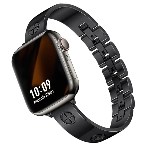 Missair Kompatibel mit Apple Watch Armband 38mm 40mm 41mm 42mm, Edelstahl Metall Damen Band für iWatch 10 SE 9 8 7 6 5 4 3 2 1 Missair Kompatibel mit Apple Watch Armband 38mm 40mm 41mm 42mm, Edelstahl Metall Damen Band für iWatch 10 SE 9 8 7 6 5 4 3 2 1 von Missair