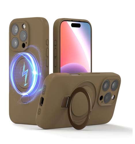Misscase für iPhone 16 Pro Hülle mit Unsichtbarer Ständer,Weiches Silikon Phone Haptik Handyhülle 6,3 Zoll,innen Samt Haptik,Militärnorm Schutz, Kratzfeste Stoßfest Titan Gold Misscase für iPhone 16 Pro Hülle mit Unsichtbarer Ständer,Weiches Silikon Phone Haptik Handyhülle 6,3 Zoll,innen Samt Haptik,Militärnorm Schutz, Kratzfeste Stoßfest Titan Gold von Misscase