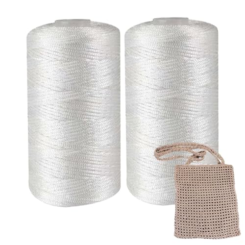 2 Stück Makramee Garn Nylon Yarn Für Handwerk Häkelgarn Raffiagarn Strohgarn Häkelstrickgarn Makramee Schnur Yarn Basteln Für Wandbehänge Umhängetasche Handtasche 2 Stück Makramee Garn Nylon Yarn Für Handwerk Häkelgarn Raffiagarn Strohgarn Häkelstrickgarn Makramee Schnur Yarn Basteln Für Wandbehänge Umhängetasche Handtasche von Missmisq
