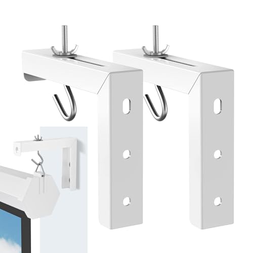 Missmisq Universals Wandhalterung Für Projektor Leinwand L-Halterung, Tragfähigkeit Bis Zu 30 Kg, Ideal Für Heimprojektoren Und Kinoleinwände von Missmisq