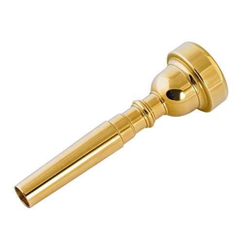 Missmore Gold Trompete Mundstück 3C 5C 7C Größe Instrument Zubehör für Bach (EU-3C-Gold) von Missmore