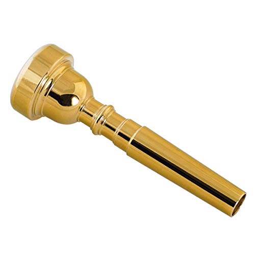 Missmore Gold Trompete Mundstück 3C 5C 7C Größe Instrument Zubehör für Bach (EU-7C-Gold) von Missmore