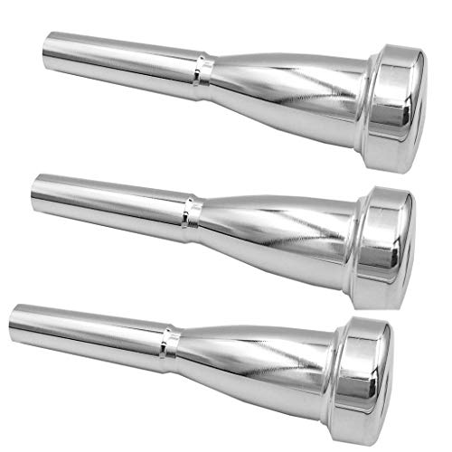 Missmore Packung mit 3 Silber Trompete Mundstück 3C 5C 7C Größe Instrument Zubehör für Bach Missmore Packung mit 3 Silber Trompete Mundstück 3C 5C 7C Größe Instrument Zubehör für Bach von Missmore