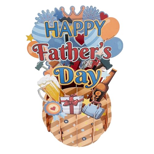 Misssugar5 Pop Up Karte Geburtstag 'Happy Father's Day',Bester Papa Geschenk Geburtstag,Geburtstagskarte mit Überraschungseffekt,Geschenk Vatertag,GrußKarten mit Briefumschlag Misssugar5 Pop Up Karte Geburtstag 'Happy Father's Day',Bester Papa Geschenk Geburtstag,Geburtstagskarte mit Überraschungseffekt,Geschenk Vatertag,GrußKarten mit Briefumschlag von Misssugar5
