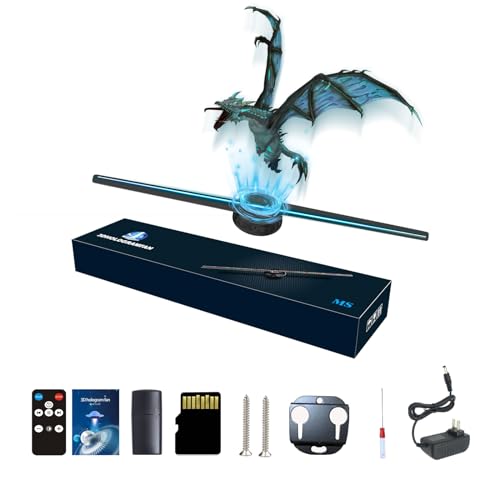 Missyou 42CM 3D Hologramm Projektor und 700 Videotheken, HD LED 2000*1444PX Resolution Hologramm Projektor ,Advertising Display, für Ausstellungen, Einkaufszentren, wand, geister,Weihnachten Halloween Missyou 42CM 3D Hologramm Projektor und 700 Videotheken, HD LED 2000*1444PX Resolution Hologramm Projektor ,Advertising Display, für Ausstellungen, Einkaufszentren, wand, geister,Weihnachten Halloween von Missyou