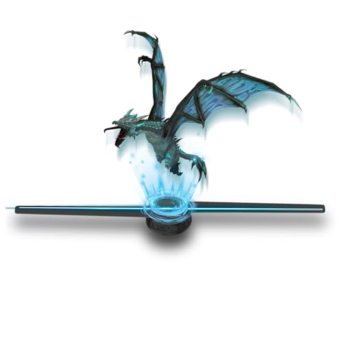 Missyou 50cm 3D Hologramm Fan mit WiFi und Bluetooth, HD LED Hologramm Projektor für Ausstellungen und Messen, HD LED 2000 * 1444PX Resolution und 700 3D-Videos von Missyou