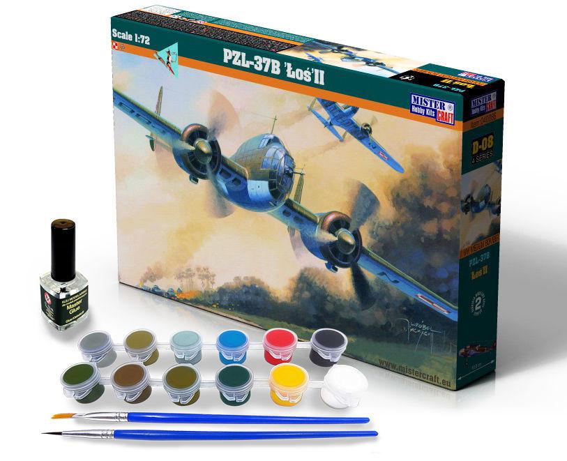 PZL P-37B Los II - Model Set von Mistercraft