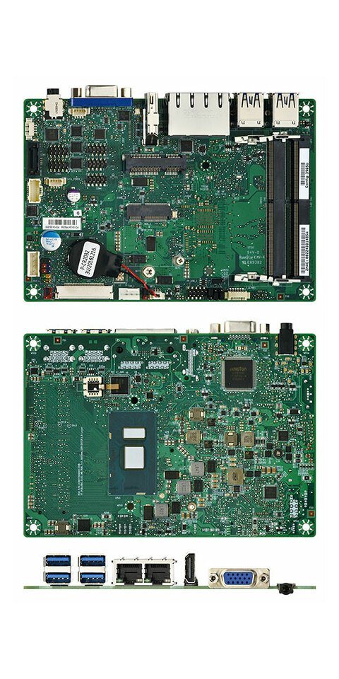 Mitac Mitac PD10KS-6100U-HSK 3.5-SBC (Intel i3-6100U, VGA+HDMI) Mainboard von Mitac