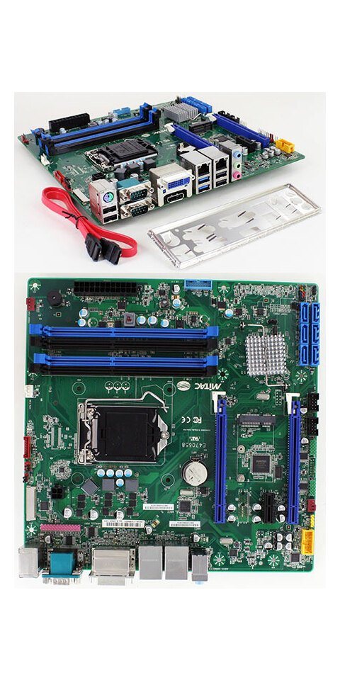 Mitac Mitac PH10LU-T Micro-ATX (Intel Q87, LGA1150) [1x PCIe x16, 1x PCIe x4 Mainboard von Mitac