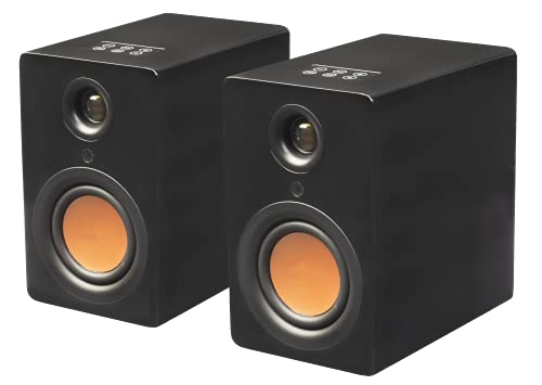 Mitchell Acoustics uStream One | Hi-Fi True Wireless Stereo AKTIVE Lautsprecher | Keine Kabel zwischen den Lautsprechern | Streaming, Plattenspieler, TV... Erleben Sie Stereo-Sound | Weiß von Mitchell Acoustics