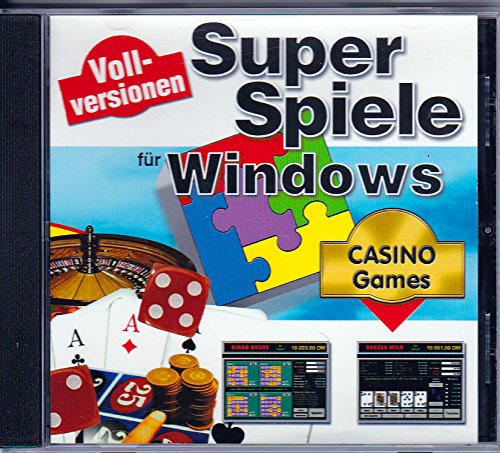 Super Spiele für Windows. Casino Games. CD- ROM für Windows 95/98 von Mitcom Neue Medien