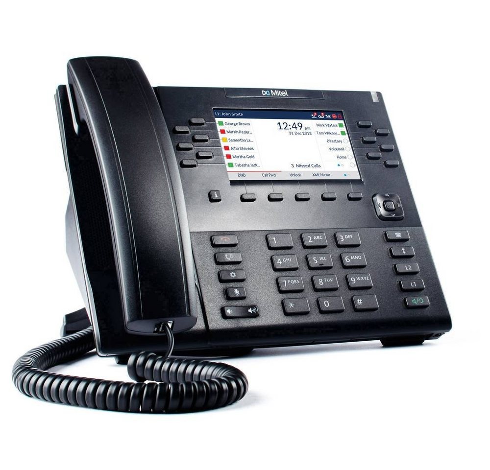 Mitel 6869i SIP Telefon - schnurgebundenes Telefon - schwarz Kabelgebundenes Telefon Mitel 6869i SIP Telefon - schnurgebundenes Telefon - schwarz Kabelgebundenes Telefon von Mitel