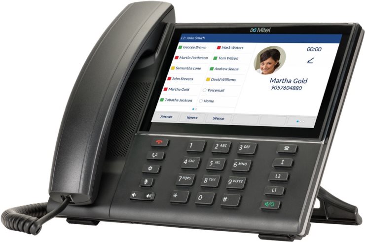 Mitel 6873 SIP Phone - VoIP-Telefon - SIP, RTCP, RTP, SRTP - 24 Leitungen (50006790) von Mitel
