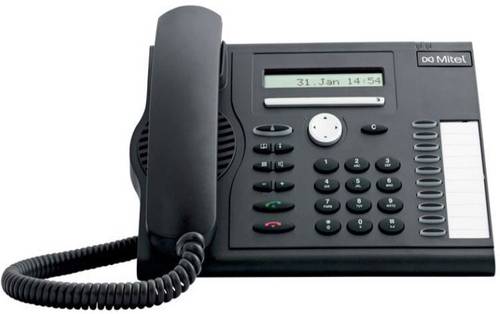 Mitel MiVoice 5361 digitales Systemtel. Systemtelefon,VoIP LC-Display Schwarz von Mitel