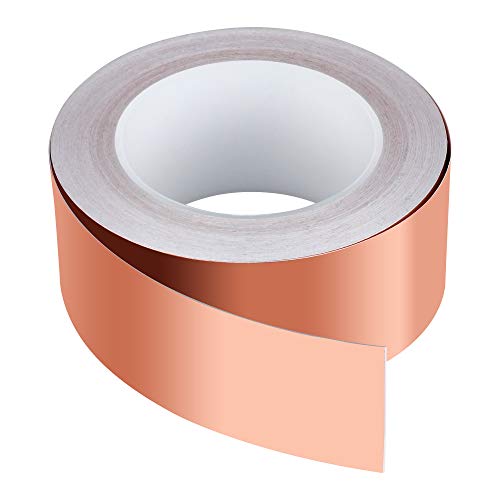 Mitening Kupferband Selbstklebend, Kupferband Gegen Schnecken 30m x 50mm Kupferfolie EMI Copper Foil Tape Abschirmband Dünn Klebeband Schneckenband Kupfer Schneckenschutz Schneckenzaun Mitening Kupferband Selbstklebend, Kupferband Gegen Schnecken 30m x 50mm Kupferfolie EMI Copper Foil Tape Abschirmband Dünn Klebeband Schneckenband Kupfer Schneckenschutz Schneckenzaun von Mitening