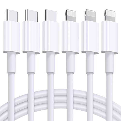 Mitesbony USB C auf Lightning Kabel 0.9M - 3Pack [MFi Zertifiziert] iPhone Schnellladekabel, PD Fast Typ Ladekabel für 13 Pro Max 12 Mini 11 Xs XR X 8 iPad von Mitesbony