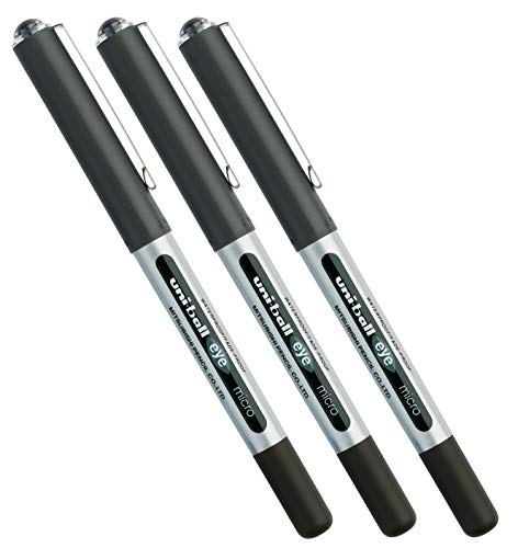 Mitsubishi Tintenroller Uni-Ball® Eye Micro Strich: ca. 0,2 mm (Schwarz | 3 Stück) von Mitsubishi