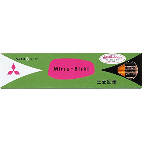 Mitsubishi Pencil pencil eraser with pencil 9852 B 12 pieces K9852B von Mitsubishi Pencil Co., Ltd.