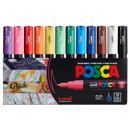 Posca Malen Markierungsstift Festgelegt 12 - Pc - 1m von Mitsubishi Pencil Co., Ltd.