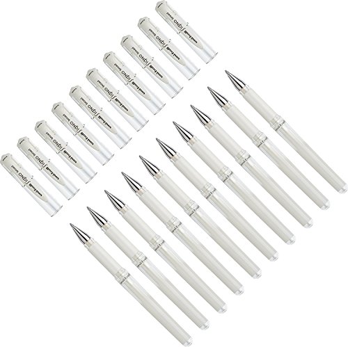 Gelroller uni-ball® SIGNO UM 153, Schreibfarbe: weiß (WHITE | 10er Pack) von Mitsubishi Pencil