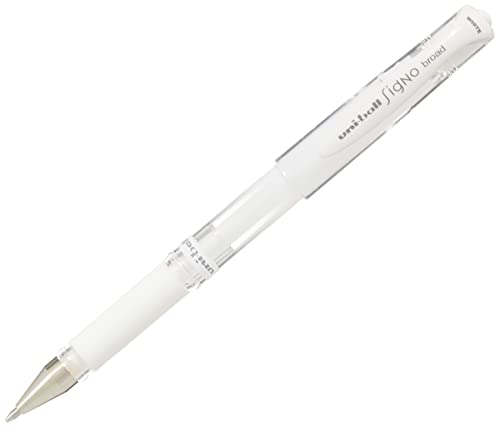 uni-ball 146801 - Gelroller Signo UM-153, broad, 1,0 mm, weiß, 1 Stück von Mitsubishi Pencil