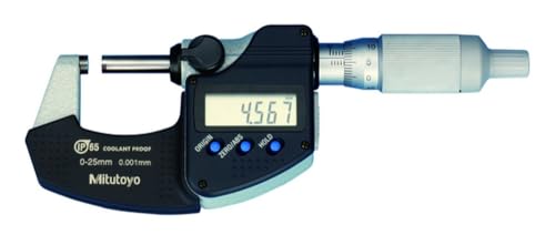 Digitale Bügelmessschraube IP65, 0-25 mm, Digimatic, Ratschentrommel von Mitutoyo