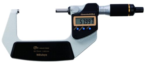 Digitale Bügelmessschraube QuantuMike IP65, 50-75 mm, ohne Datenausgang von Mitutoyo