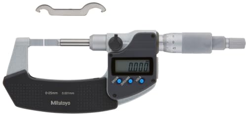 Digitale Bügelmessschraube mit schmalen Messflächen, Klinge=0,4 mm, 0-25 mm von Mitutoyo
